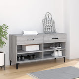 Shoe Cabinet Grey Sonoma 102x35x55 cm Engineered Wood 817571
