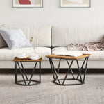ZNTS Side Tables 2 pcs Old Wood Engineered Wood 868271