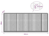 Gabion with 3.5 mm Wire and 5x2.5 cm Mesh 350x50x200 cm 3461905