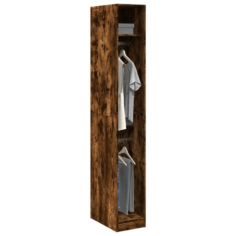 Wardrobe Smoked Oak 30x50x200 cm Engineered Wood 3307778
