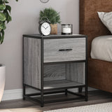 ZNTS Bedside Cabinet Grey Sonoma 40x31x50 cm Engineered Wood 848690