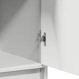 Highboard with Drawer White 40 x 40.5 x 135 cm Engineered Wood 865073