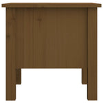 ZNTS Side Tables 2 pcs Honey Brown 40x40x39 cm Solid Wood Pine 813791