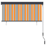 Outdoor Roller Blind 140x250 cm Yellow and Blue 145968