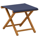 Deck Chair 4 pcs 3 Position Solid Eucalyptus Wood Blue 3407797