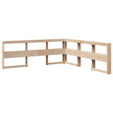 ZNTS Bookcase Bed without Mattress 180x200cm Solid Wood Pine 3324490