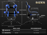 Gaming Chair, Computer Chair with Footrest and Lumbar Support, Ergonomic Video Game Chair with 25013131