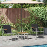 Garden Dining Set 3 pcs Brown and Black 3334839