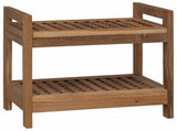 Bathroom Shelf Natural 45 x 30 x 45 cm Solid Teak Wood 42024275