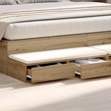 Bed Drawers Artisan Oak 180 x 36.5 x 16.5 cm Engineered Wood 866986