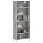 Highboard Grey Sonoma 69.5x32.5x180 cm Engineered Wood 3189547