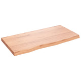 Table Top Light Brown 80x40x cm Treated Solid Wood Oak 3156354