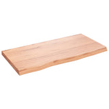 Table Top Light Brown 80x40x cm Treated Solid Wood Oak 3156354
