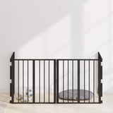 Dog Gate 4 pcs Black 60 x 60 cm Galvanised Steel 892020