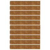 Lawn Edgings 10 pcs 15x103 cm Flexible Corten steel 821892