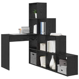 Corner Desk Black Oak 101.5 x 149.5 x 149.5 cm Engineered Wood 3337242