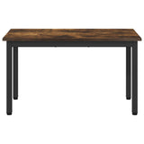 Bench Smoke Oak 80 x 35 x 45 cm Engineered Wood 892592