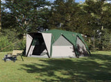 Cabin Tent 6-Person with Roof Green 425 x 396 x 222 cm 42004023