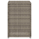 Propane Tank Cover Table Grey 40x40x60 cm Poly Rattan 366296