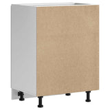 Sink Base Cabinet Kalmar Concrete Grey 60x46x81.5 cm Engineered Wood 853441