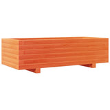 Garden Planter Wax Brown 90x40x26.5 cm Solid Wood Pine 847335