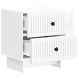 Bedside Cabinet 2 pcs High Gloss White 43 x 34.5 x 47.5 cm 893844