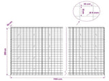 Gabion with 5 mm Wire and 10x10 cm Mesh 700x30x200 cm 3465176
