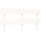 Bed Frame without Mattress White 160x200 cm Solid Wood 3195102