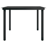 Garden Dining Set Black 3099418