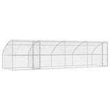 Dog Kennel 4 pcs Silver 8 x 2 x 2 m Galvanised steel 3368340