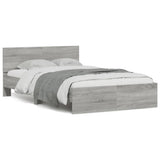 Bed Frame Grey Sonoma Engineered wood and plywood Double 3207509