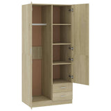 ZNTS Wardrobe Sonoma Oak 80x52x180 cm Engineered Wood 800642