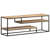 TV Cabinet 130x30x45 cm Rough Mango Wood 321623