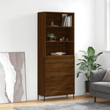 Highboard Brown Oak 69.5x34x180 cm Engineered Wood 3189396