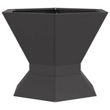 Fire Pit Black 50 x 50 x 40 cm Steel 858960