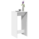 ZNTS Bar Table White 51x50x103.5 cm Engineered Wood 854418