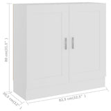 Book Cabinet White 82.5x30.5x80 cm Engineered Wood 802705