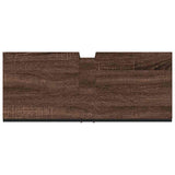 Bathroom Sink Cabinet Brown Oak 80x33x60 cm Engineered Wood 842465