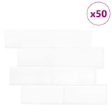 Decorative Stickers 50 pcs White 29 x 21 cm 42021235