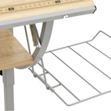 Craft Desk Sonoma Oak&Grey 110x53xcm Engineered Wood&Steel 340930