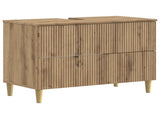 3 Piece Bathroom Cabinet Set ARNHEM Artisan Oak Engineered Wood 3417773