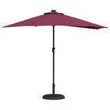 Garden Parasol Bordeaux Red 294 x 150 x 224 cm 42003271