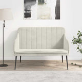 Bench Cream 110x76x80 cm Velvet 351472