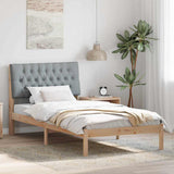 Bed Frame with Upholstered Headboard Brown 100 x 200 cm 878839