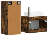 Bathroom Furniture Set 2 pcs Smoked Oak 33 x 34.5 x 100 cm 3406128