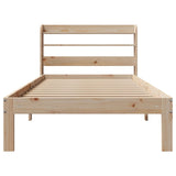 Bed Frame with Headboard without Mattress 90x190 cm Single 3306774