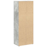 Bookcase Concrete Grey 40x24x102 cm Engineered Wood 860376