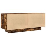 TV Cabinet Smoked Oak 100x35x40 cm Engineered Wood 815717