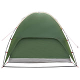 Camping Tent with Rainfly Water-resistant Dome Green 4-Person 42028525