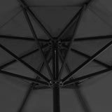Garden Parasol with Portable Base Anthracite 276323